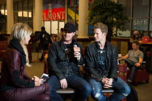 The duo back in 2012 at a visit to Belmont.