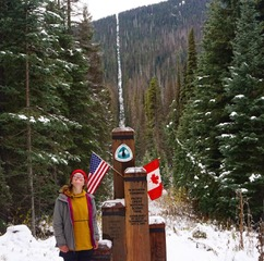 Babcock Poses at the northern terminus